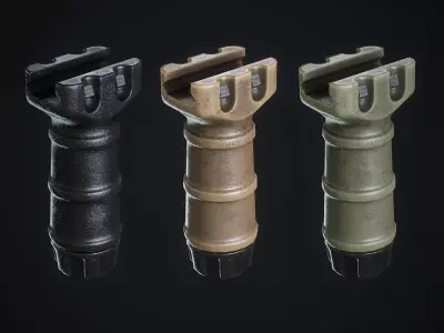 TangoDown Stubby Vertical Grip Low-poly 3D model