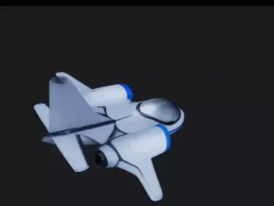 Electric Aircraft 3D Model 3D model