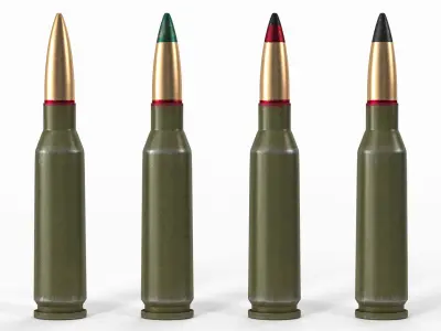 Cartridge AK 74 3D model