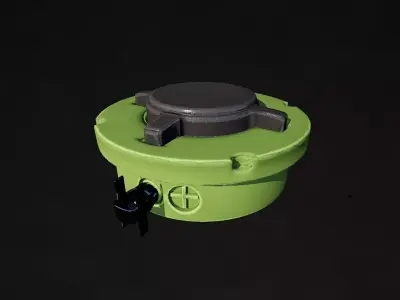 PMN2 explosive mine 3D model