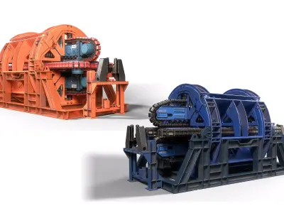 Mdl tts -Track Tensioning System Low-poly 3D model