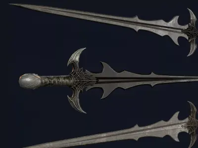 Dark Lord Sword Low-poly 3D model purchase