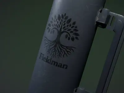 Retro Thermos Game-Ready PBR Model Low-poly 3D model