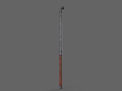 PBR Pipe Weapon V1e Low-poly 3D model