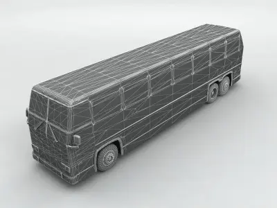 Charter Bus 3D model