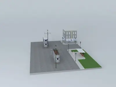 Lady and the Tram Free 3D model