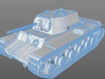KV-1 Tank model Free 3D model