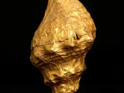 snail gold shell  3D print model