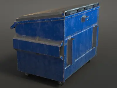 Old Dumpster Low-poly 3D model purchase