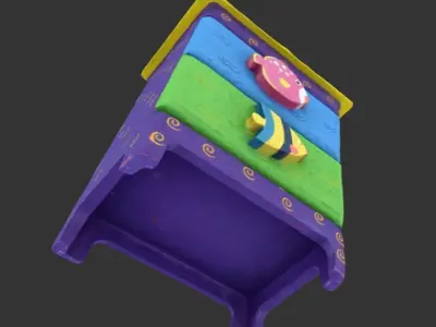 childrens wardrobe photogrammetry Free low-poly 3D model