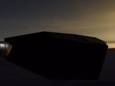 Sci Fi Low Poly Spaceship Engine  Futuristic Blast Engine 3D model