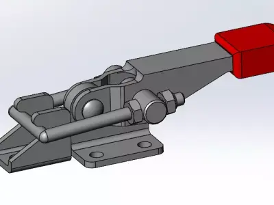 Mechanical hook clamps Steel Free 3D model