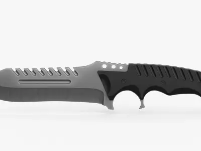 Combat Tactical Knife v1 Low-poly 3D model