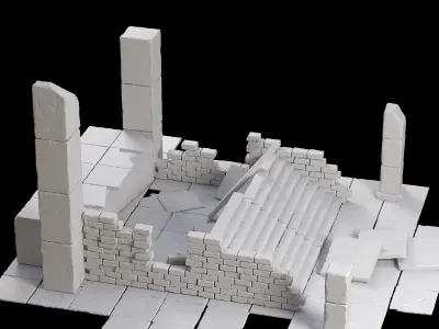 Old ruin 3D model