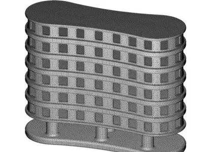 Elegant Multi Storey Building 3D print model purchase