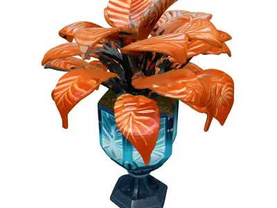 SciFi Glowing Planter Plant 3D model