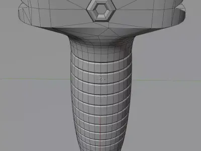 Vertical Grip V1 Low-poly 3D model