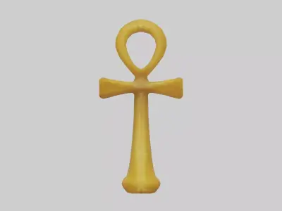Golden Cripis Low-poly 3D model