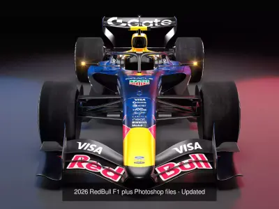 2026 Season F1 Grid Line Up - All 11 Racing team cars 3D Model Pack