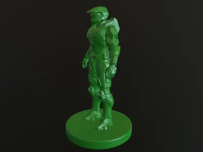 HALO MASTER CHIEF SCULPTURE 3D model