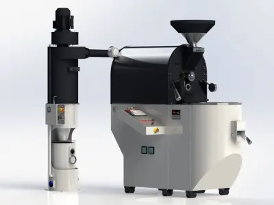 Hartanzah Coffee and Cocoa Roaster  Free 3D model