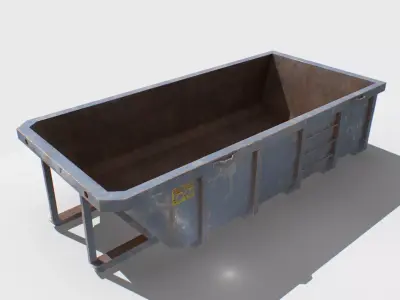Trash Container 2 PBR Low-poly 3D model