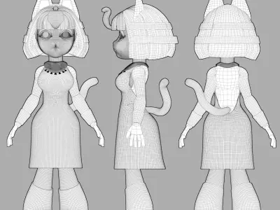 Animal Crossing Ankha Free 3D model