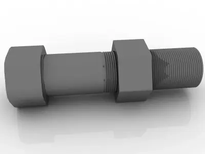 bolt nut 3D model