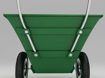 Garden wheel barrow 3d model 3D model