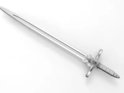 sci fi sword 1 Free 3D model