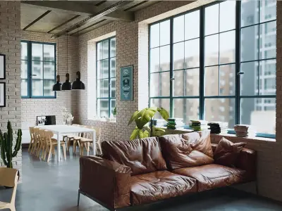 Industrial Living Interior  3D model