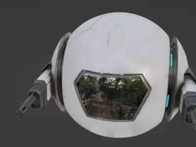   Sci-Fi Droid Robot 3D model