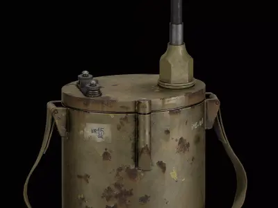 PM-2 Detonator Low-poly 3D model