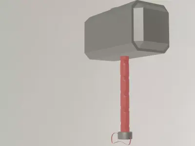 hammer Low-poly 3D model 37