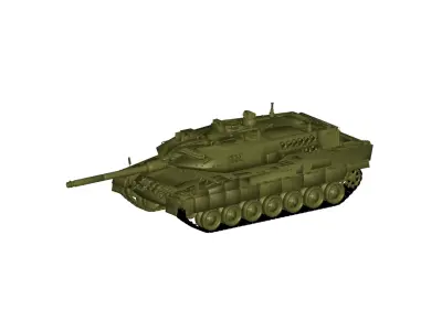Leopard 2 battle tank 3D model
