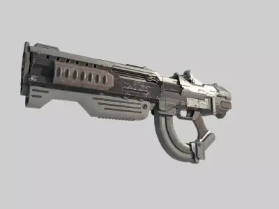 Future Sci-Fi Laser Rifle 3D model