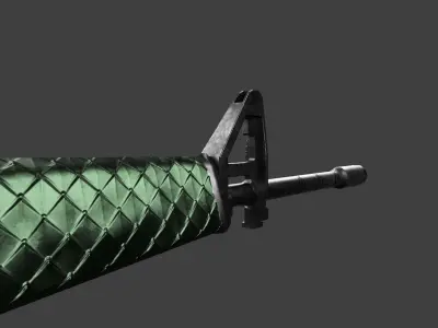 M16 Low-poly Textured Low-poly 3D model
