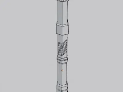 Low Poly Slegde Hammer Low-poly 3D model