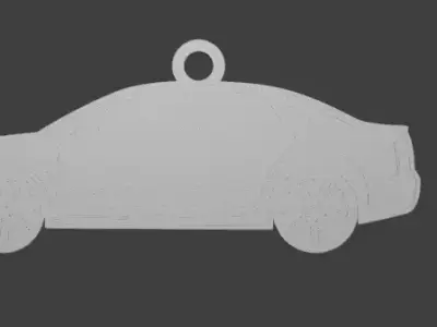 RS4 Car Keychain - 3D Model for Printing  3D print model