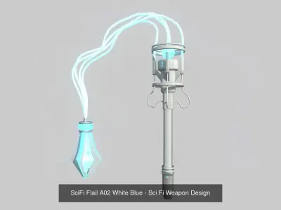 10 SciFi Flails A Collection - Sci Fi Weapon Design 3D Model Pack purchase