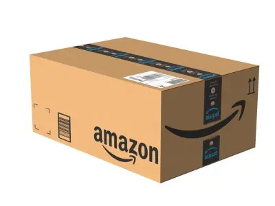 Amazon Box 2K PBR 01 Low-poly 3D model