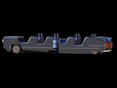Rock n Rollercoaster ride vehicle Free 3D print model