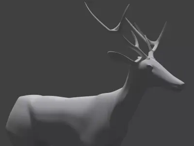 3D Deer model 3D model