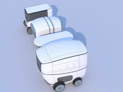 Logistics Delivery Robots 3D model