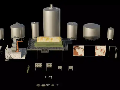 Fermentation Plant 3D model