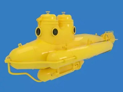 Submarine 3D model 7