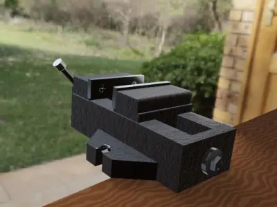 Vise  rusty vise tool  Free 3D model