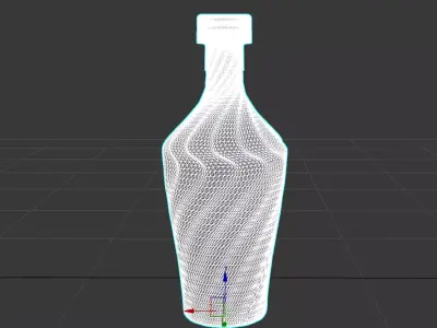 Shaped bottle 3D model