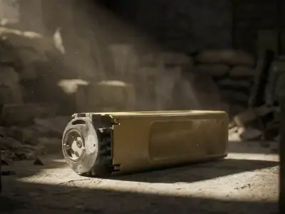 PTM-3 Soviet-Russian magnetic influence anti-tank mine  Low-poly 3D model