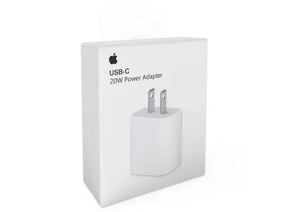 Apple USB-C Power Adapter Retail Packaging 3D model